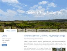 Tablet Screenshot of gabinet-psycholog.pl